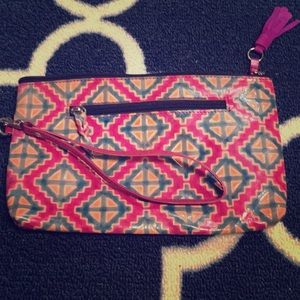 Multi Colored Wristlet/Clutch